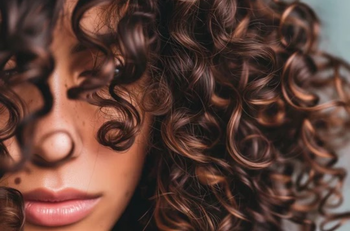 Client with defined natural curls at Rock & Curls studio