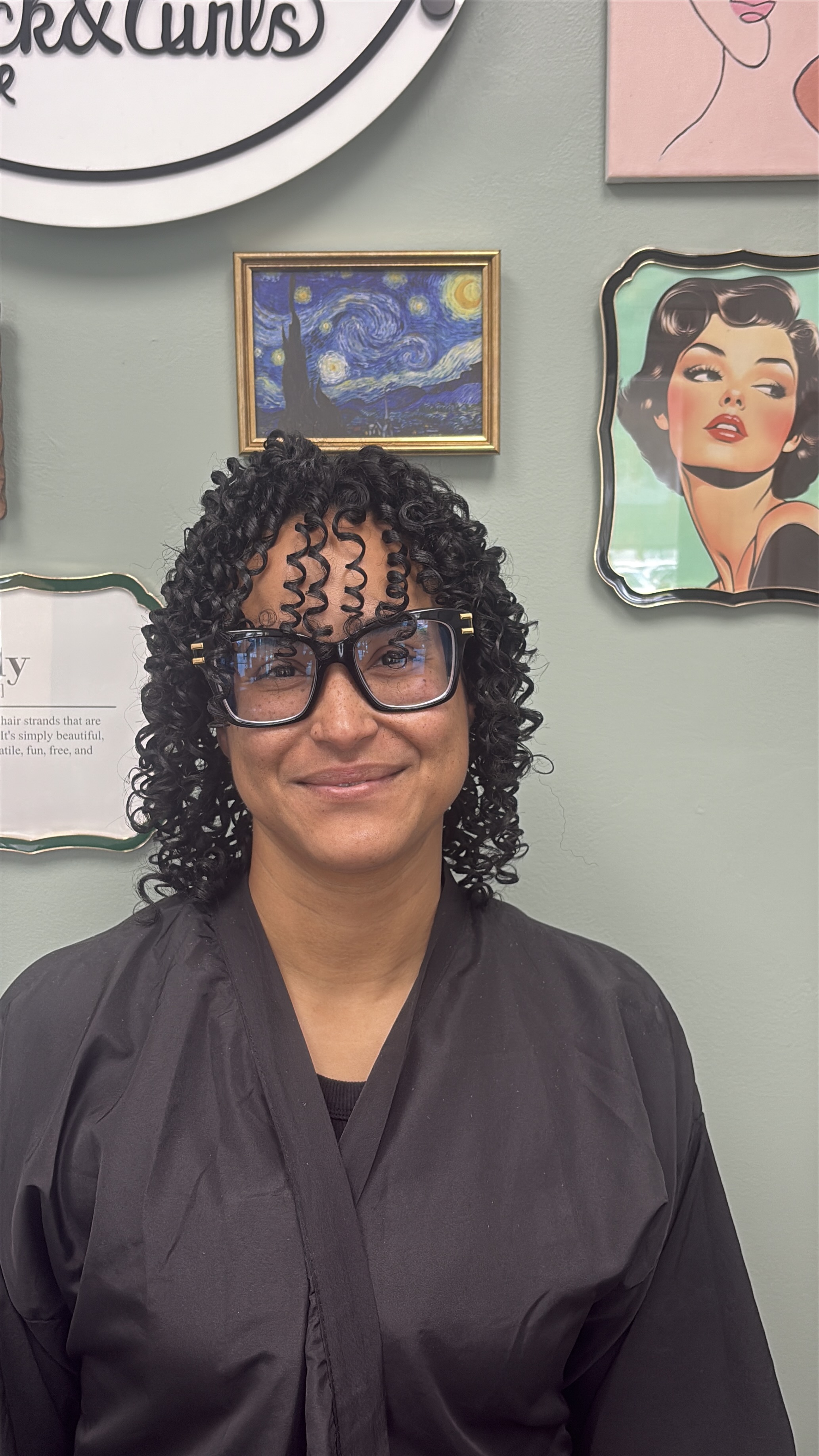 Curly Cuts result at Rock & Curls